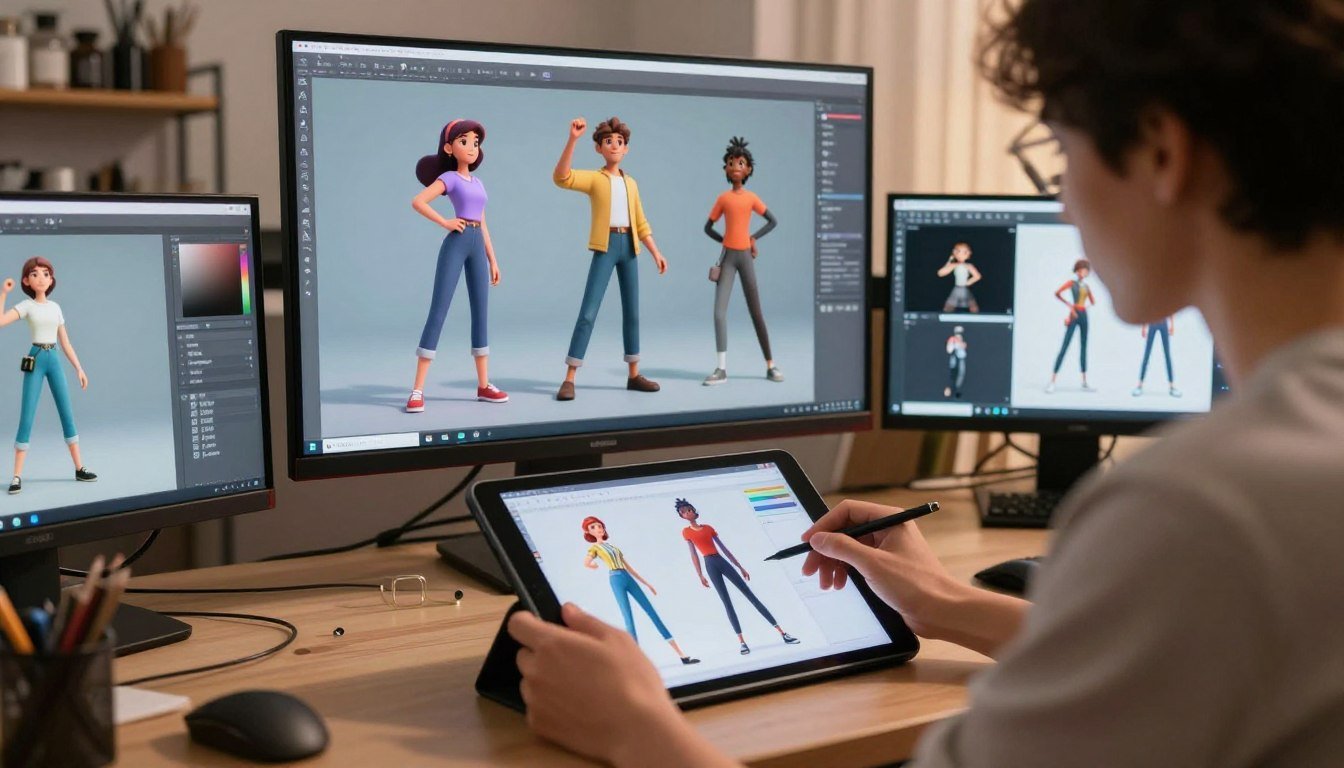 Control de poses de personajes con IA