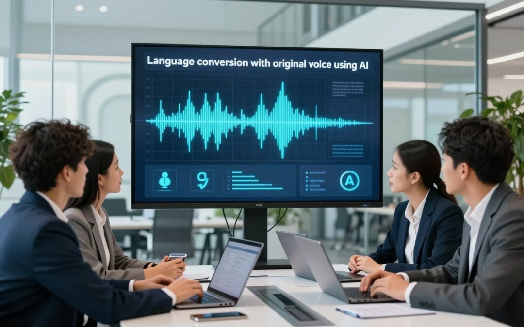 Convierto idiomas con voz original usando IA