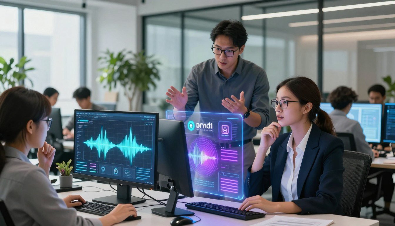 Creación de identidad de voz para marca con IA