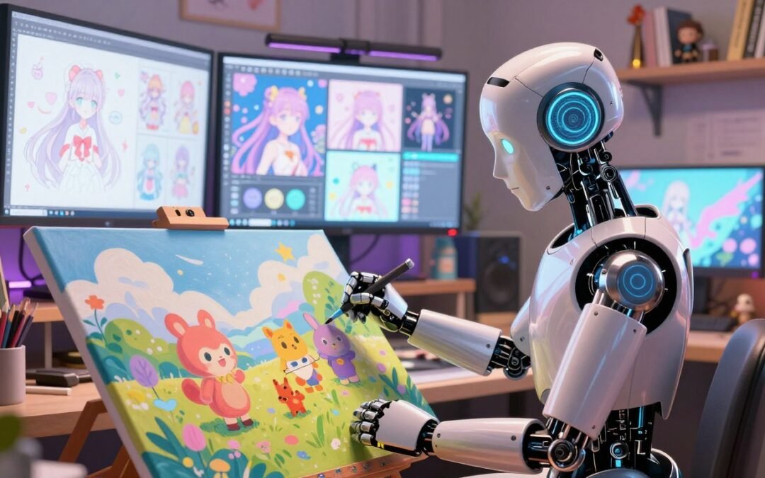 Crea ilustraciones de estilo anime con IA