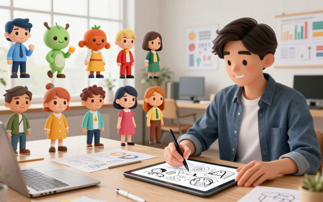 Diseño de personajes de marca con IA