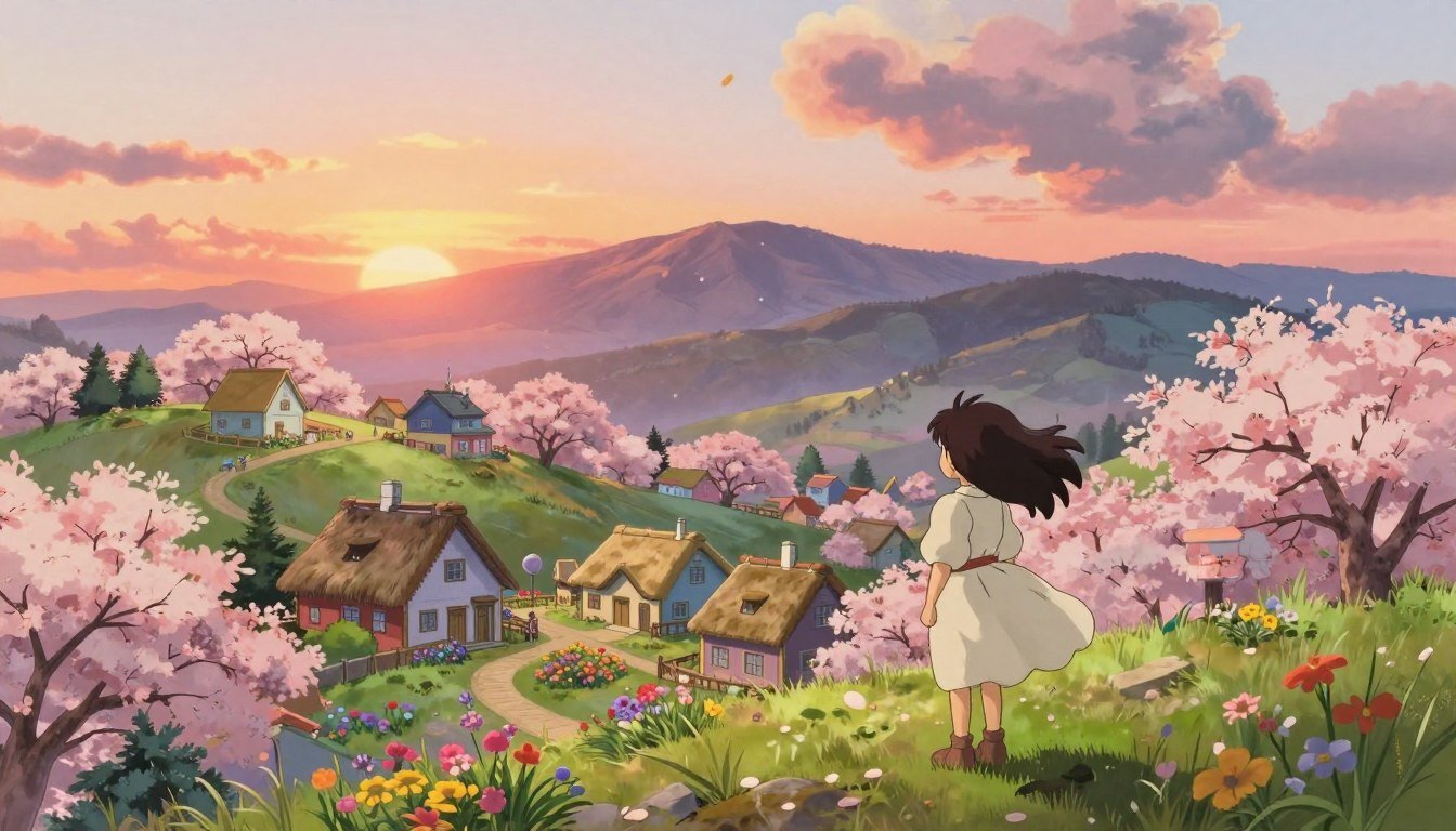 Generación de arte en estilo Studio Ghibli con IA