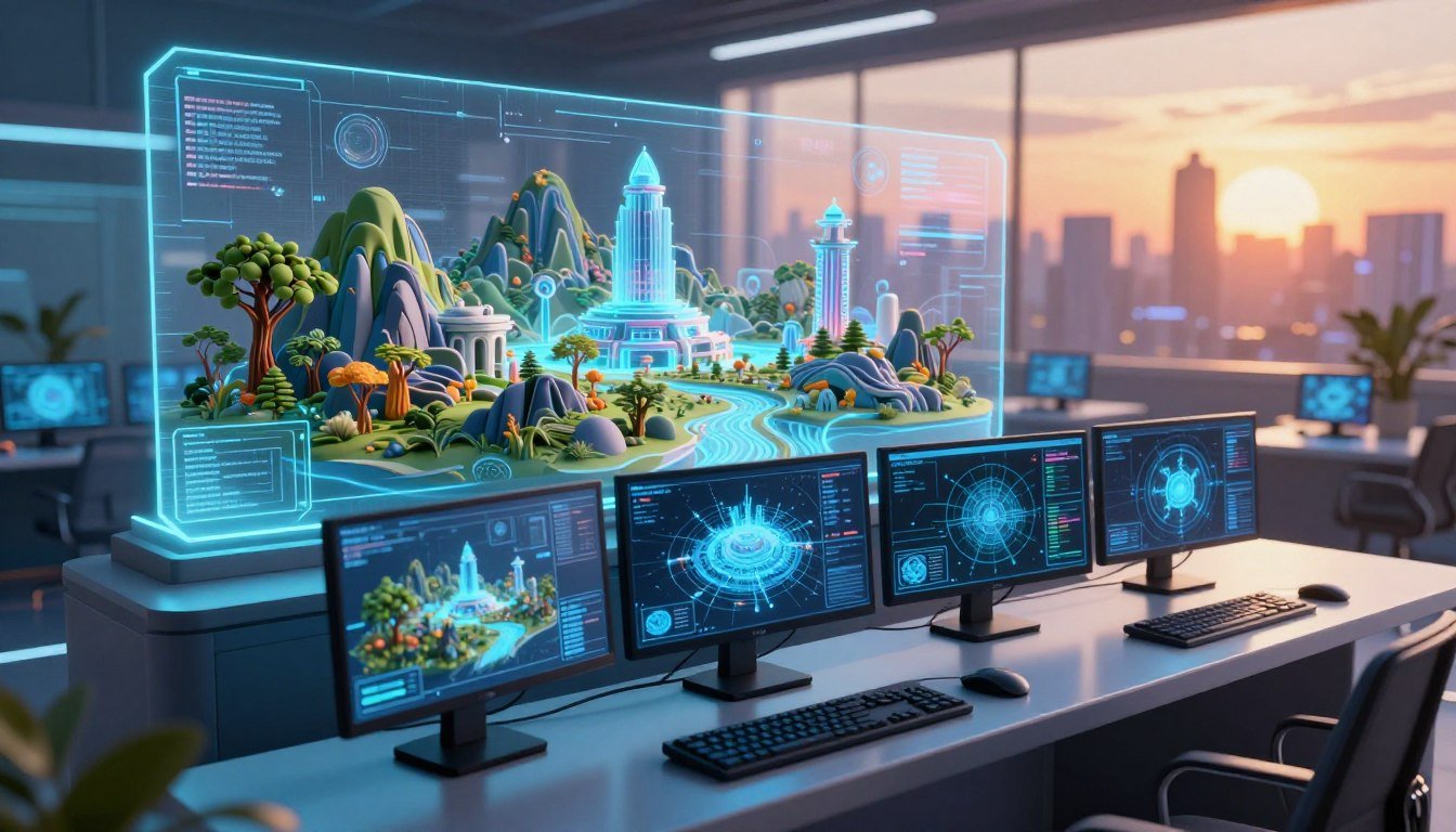 Generación de escenarios 3D con IA