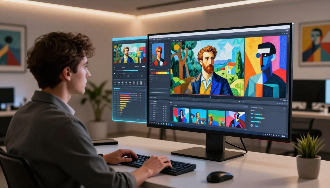 Transferencia de estilo en video con IA